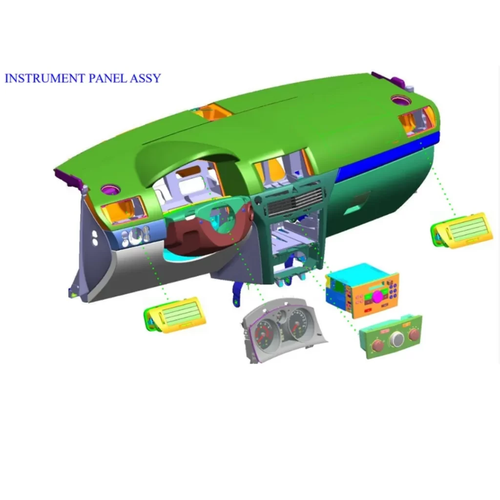 Automative Dashboard Plastic Product Design in CAD Software. Kothrud Akrudi Pune PCMC