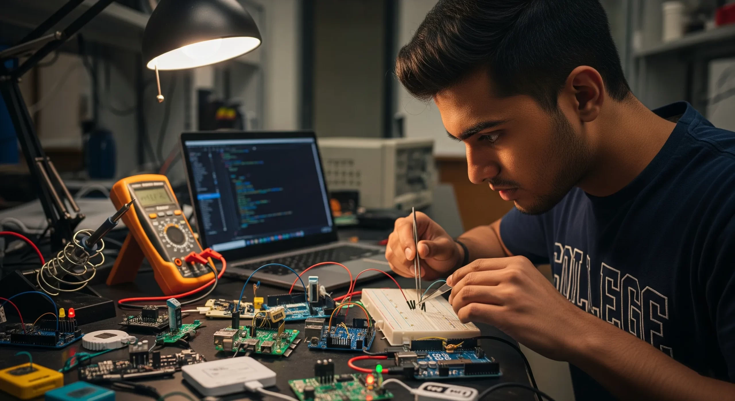 Student Working on arduino Uno, Embedded System Course in Akurdi, Kothrud, PCMC, Pune